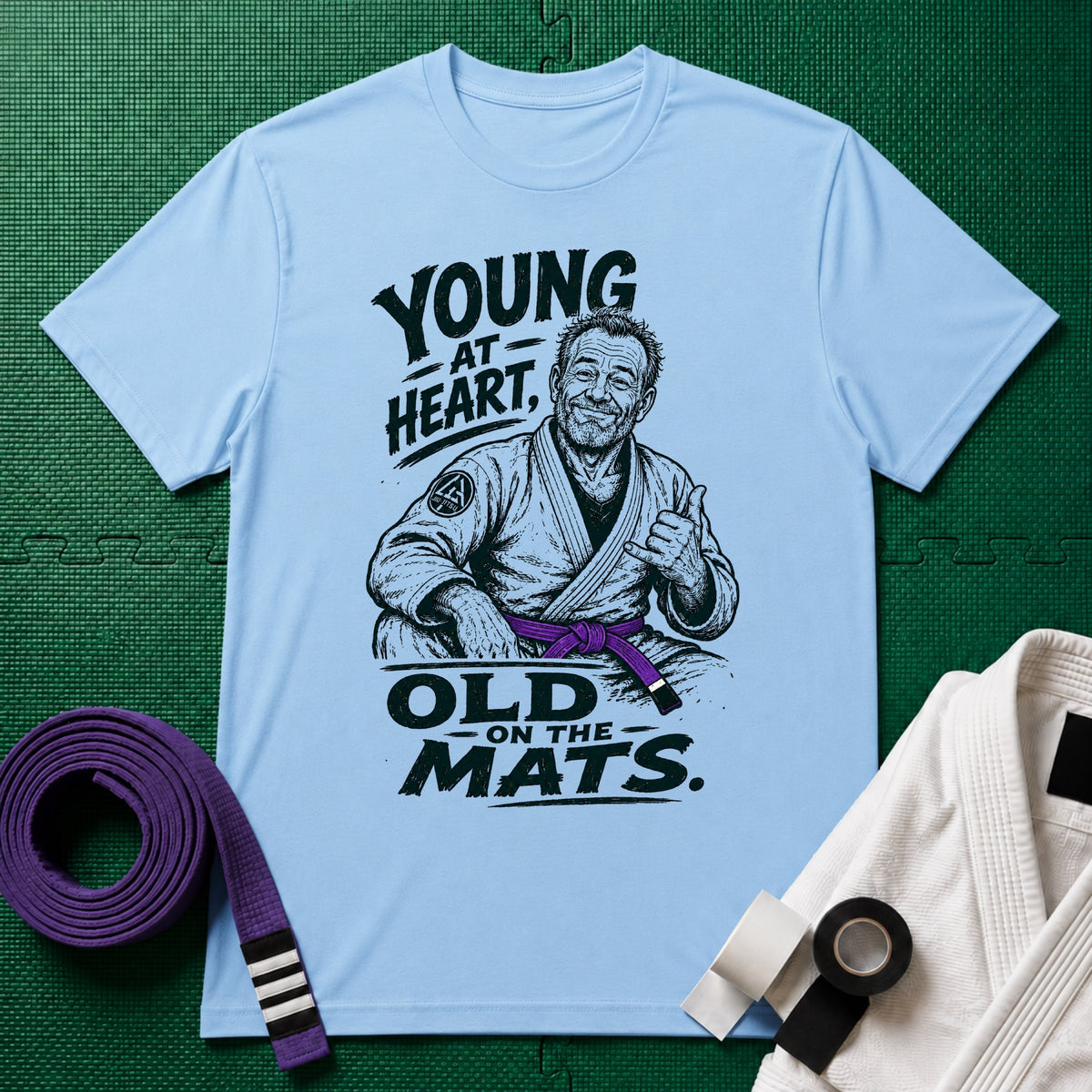 Young at Heart Purple Belt T-Shirt