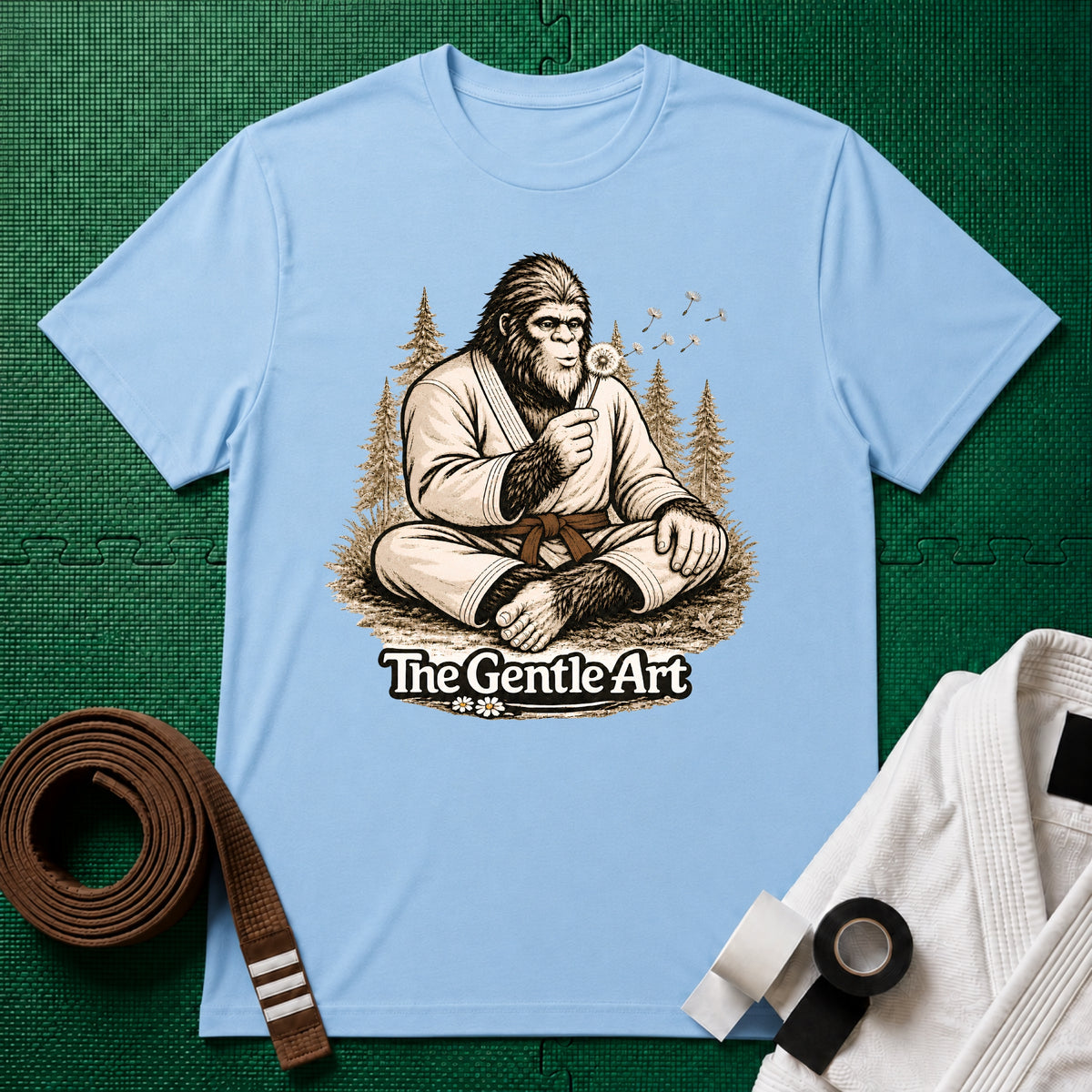 Bigfoot Dandelion Brown Belt T-Shirt