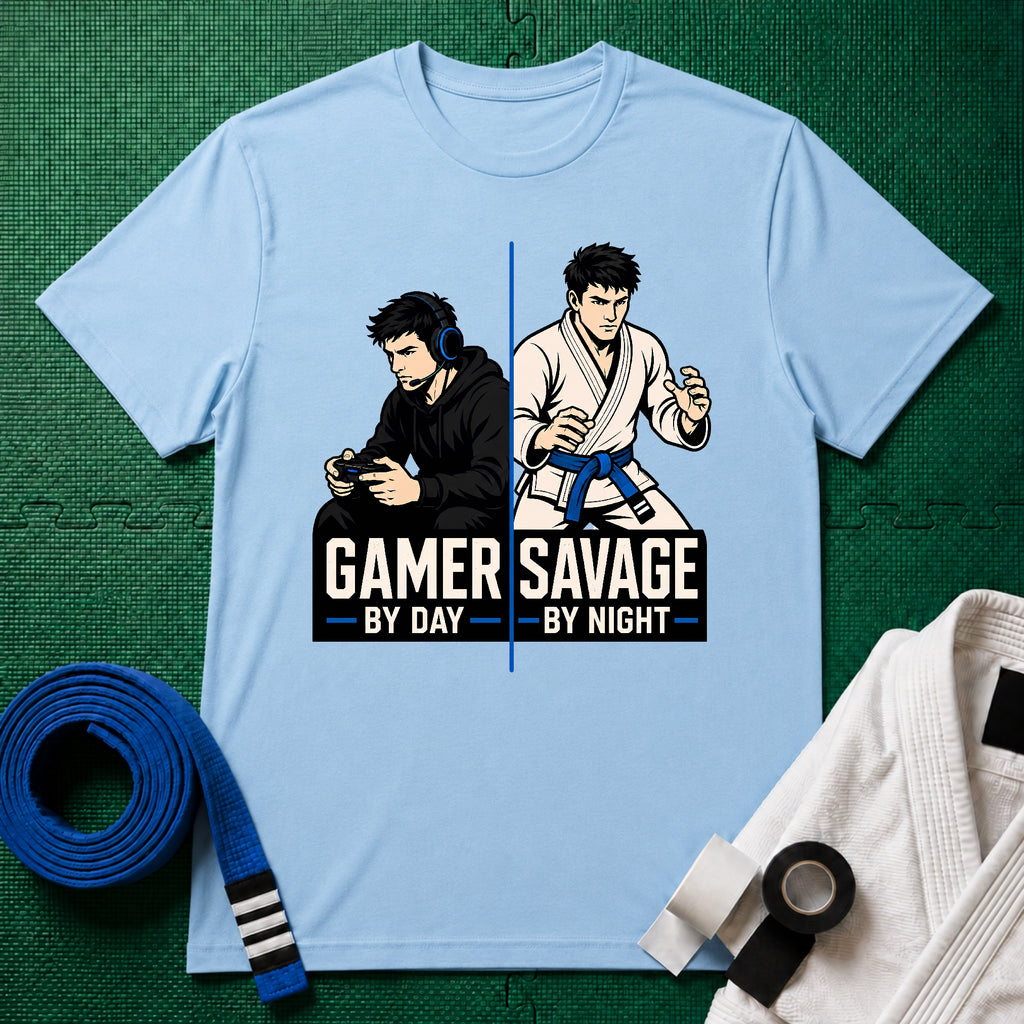 Gamer by Day Blue Belt T-Shirt
