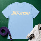 Jiu-Jitsu Text T-Shirt in Light Blue