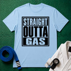 Straight Outta Gas T-Shirt, Light Blue