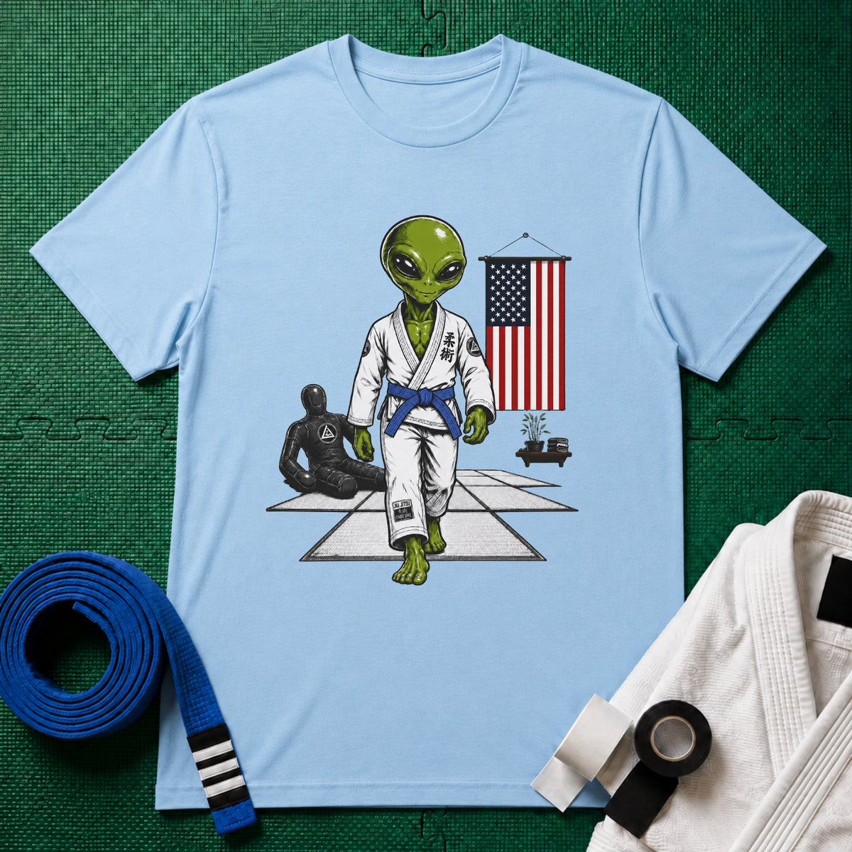 Alien Gym Blue Belt T-Shirt