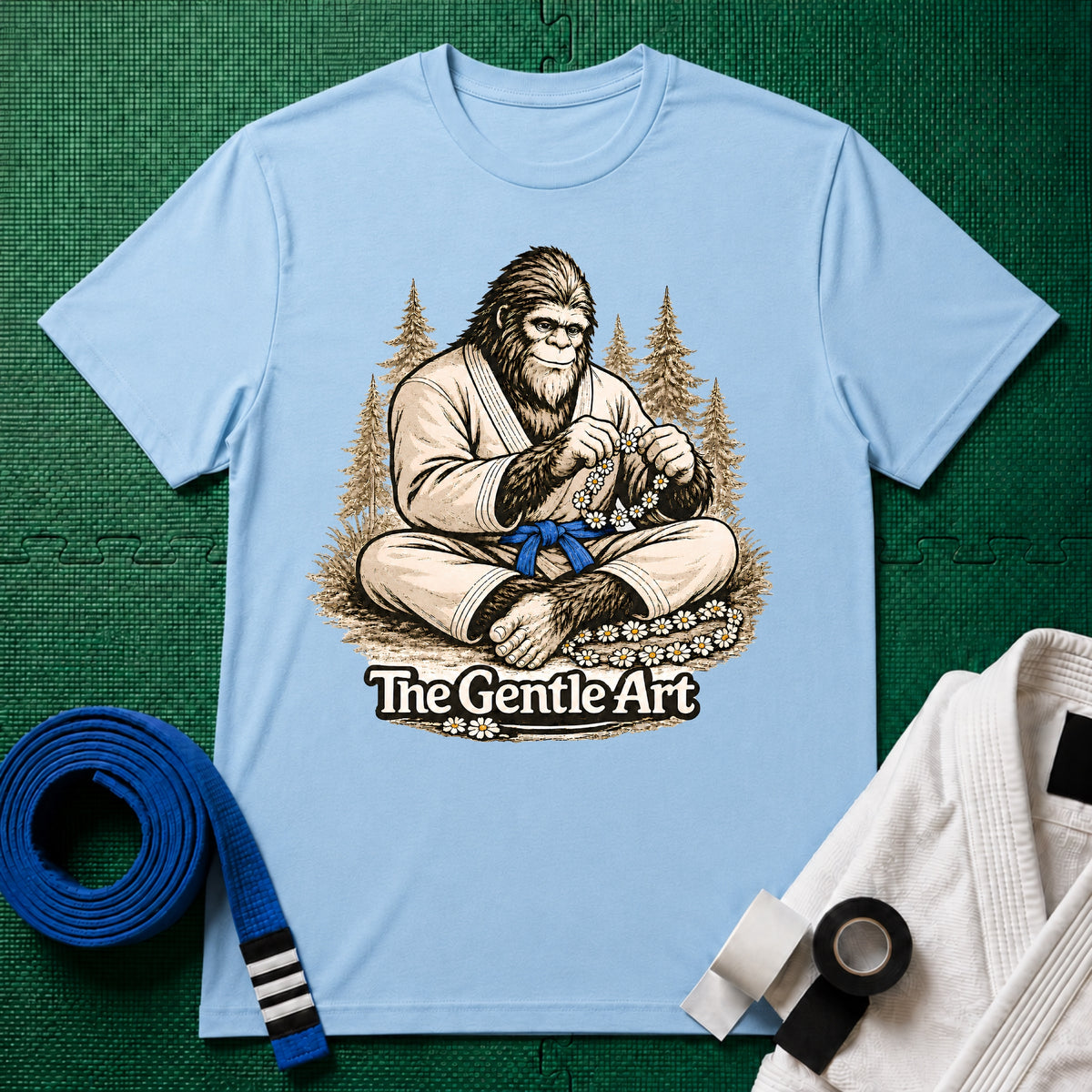 Bigfoot Daisy Blue Belt T-Shirt