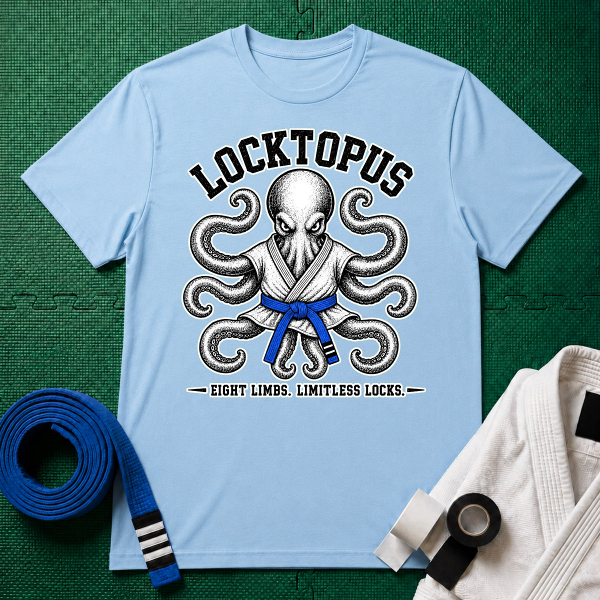 Locktopus Blue Belt T-Shirt