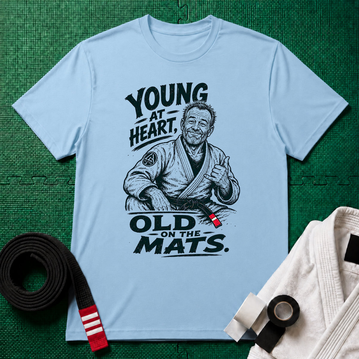 Young at Heart Black Belt T-Shirt