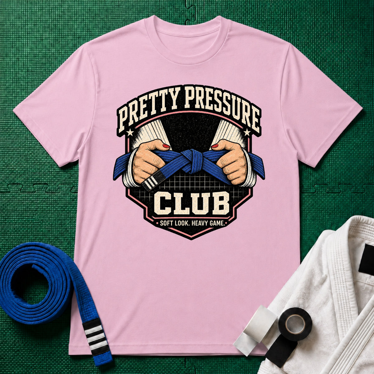 Pretty Pressure Blue Belt T-Shirt