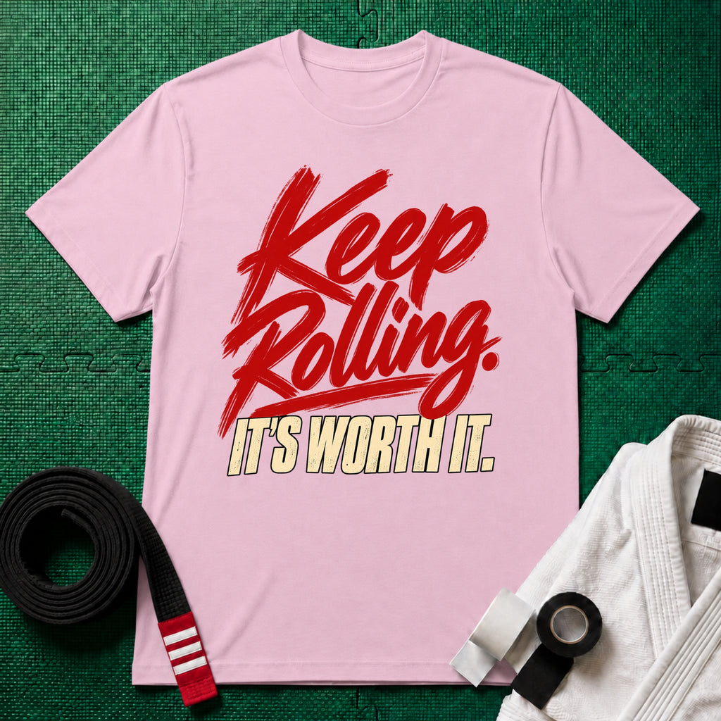 Keep Rolling, It's Worth It Script T-Shirt