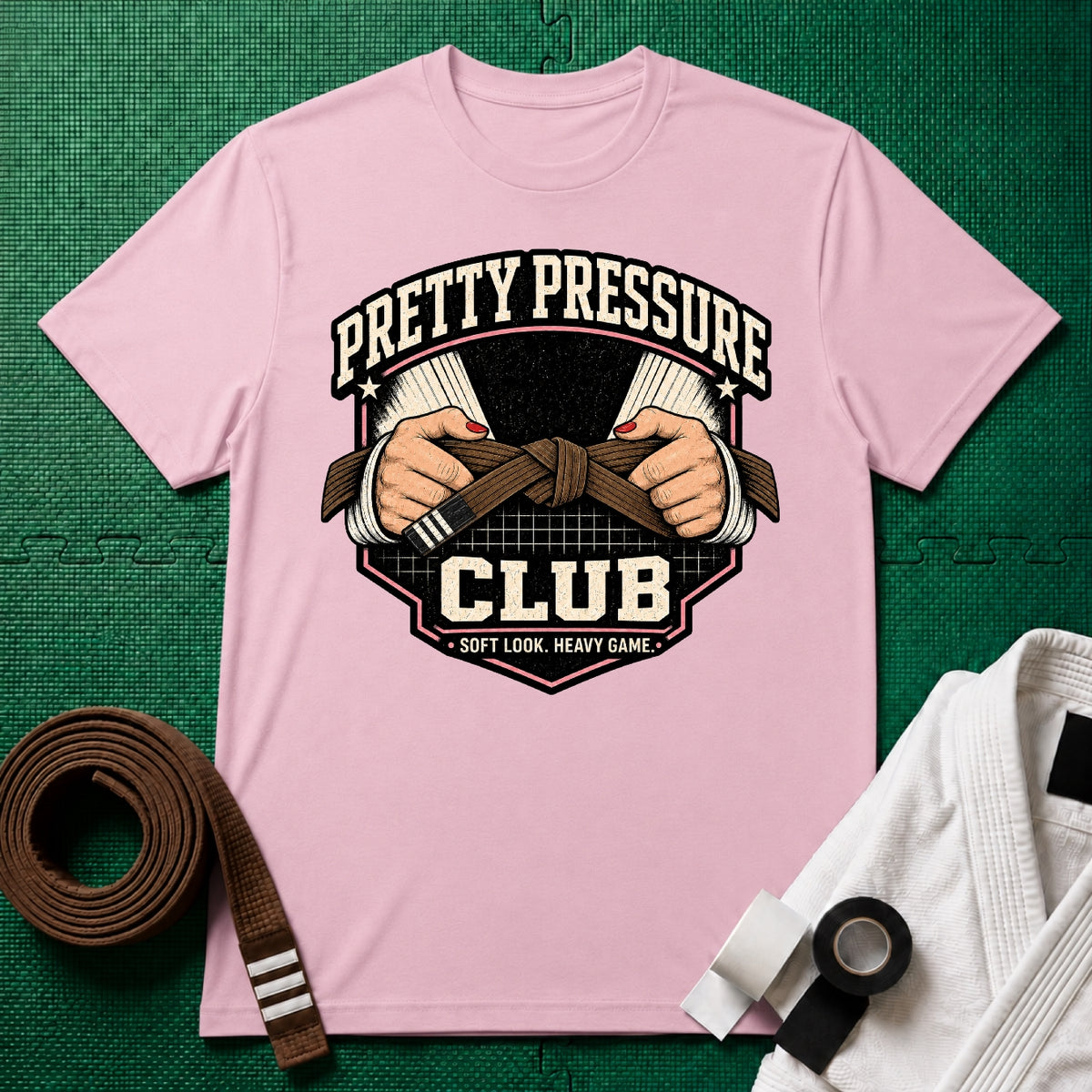 Pretty Pressure Brown Belt T-Shirt