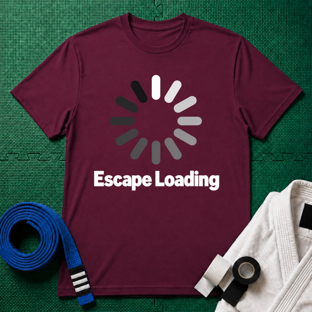 Escape Loading T-Shirt in Maroon