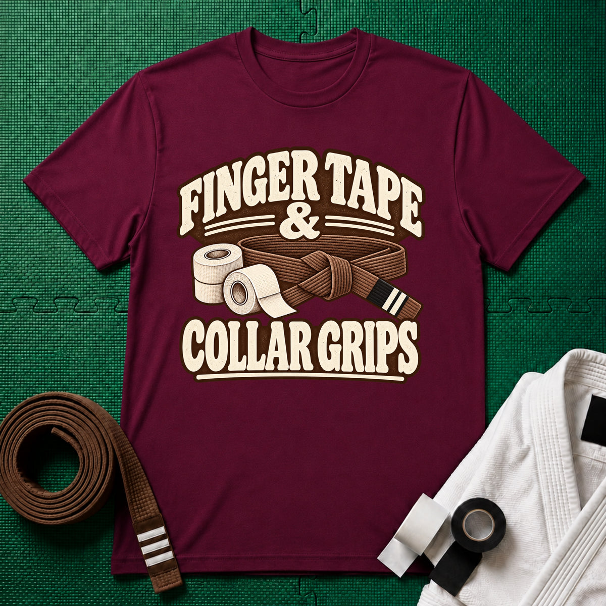 Finger Tape Brown Belt T-Shirt