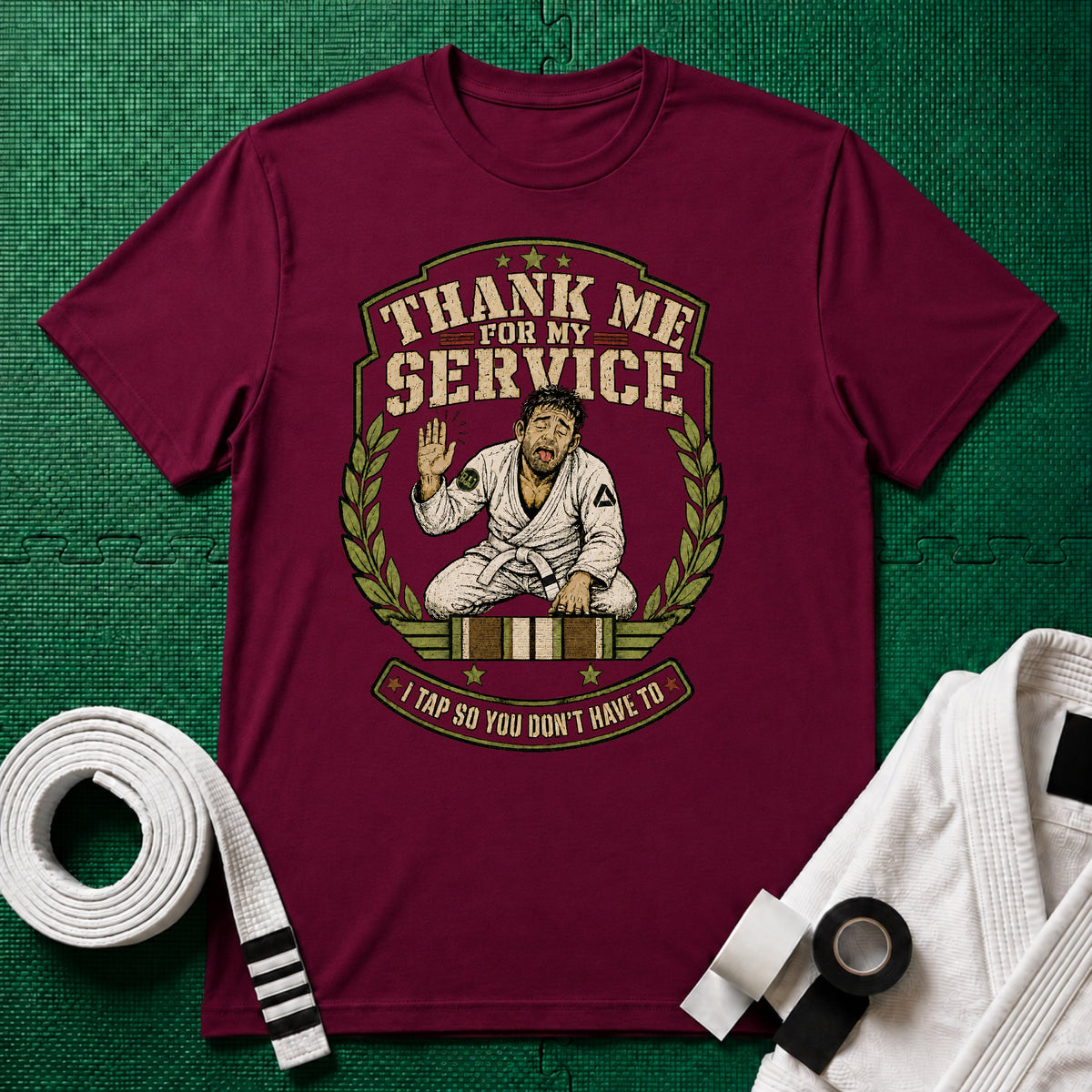 Thank me White Belt T-Shirt