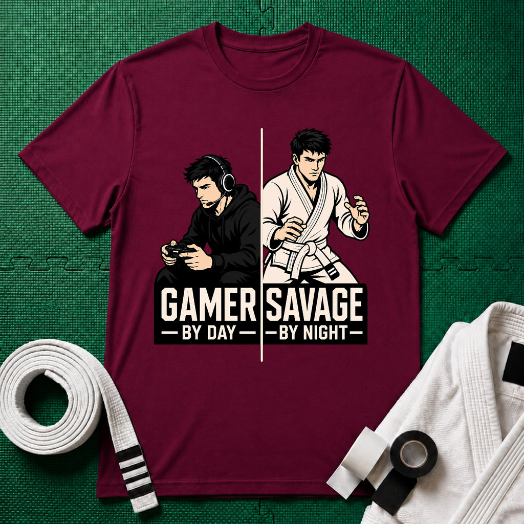 Gamer by Day White Belt T-Shirt