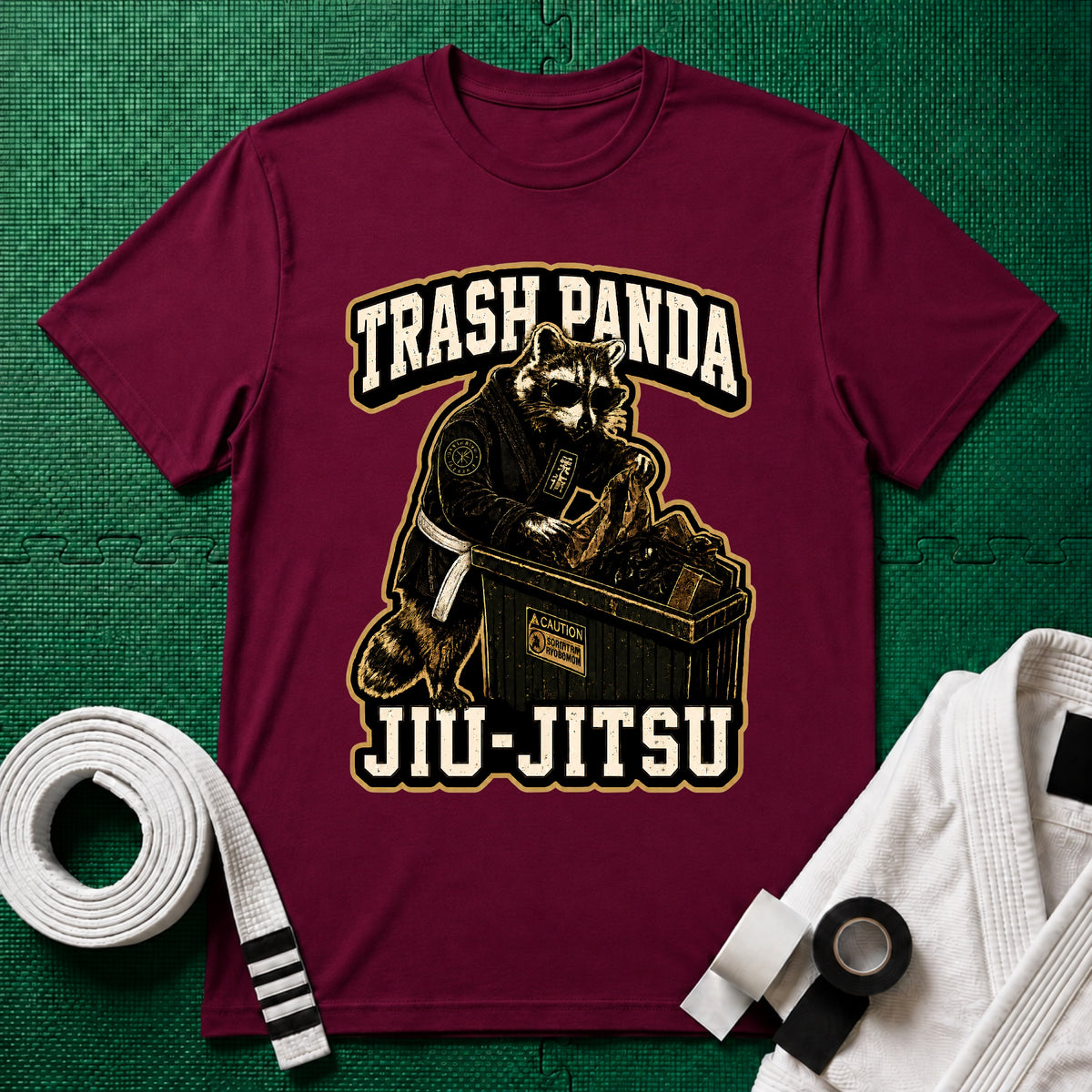 Trash Panda White Belt T-Shirt