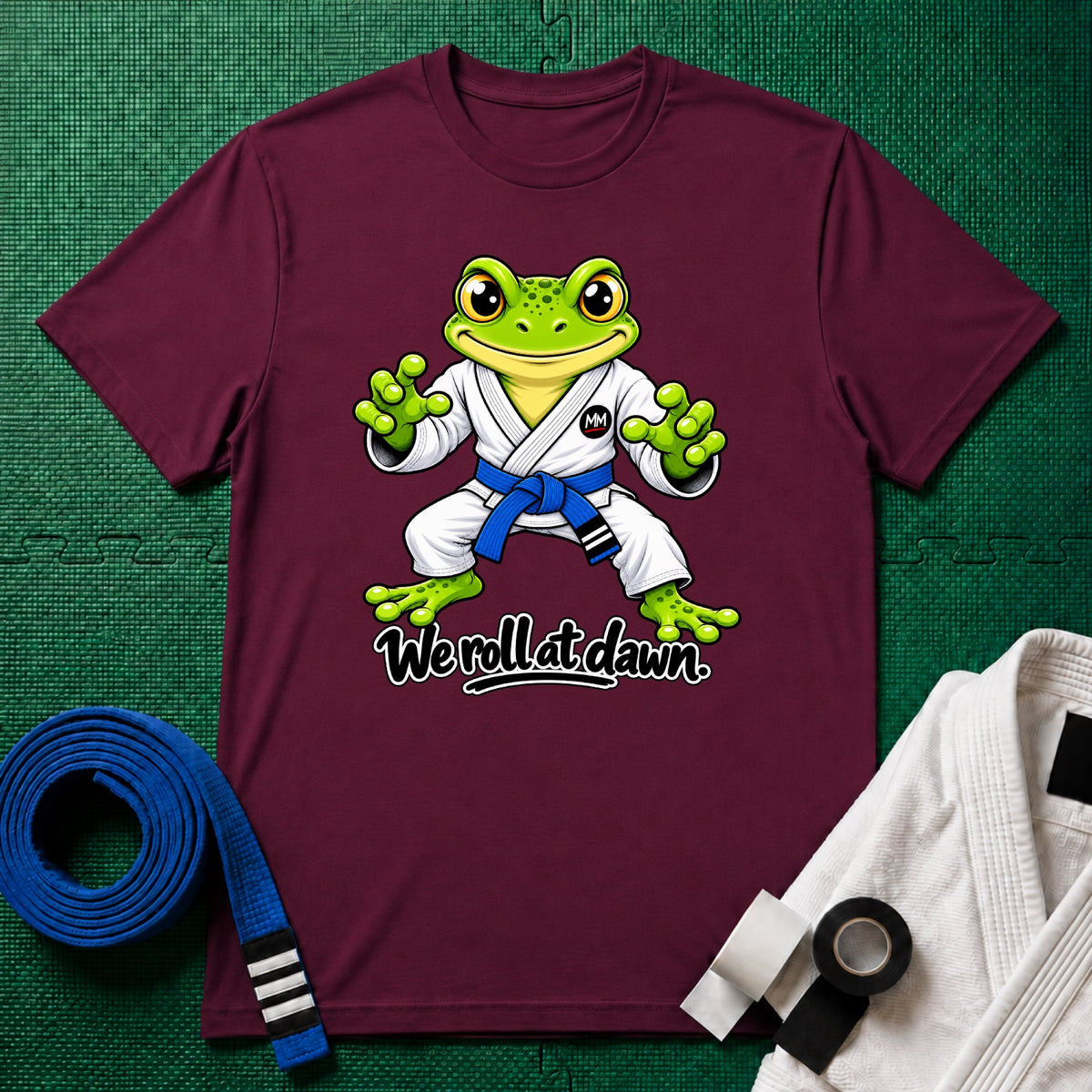 We Roll Blue Belt T-Shirt
