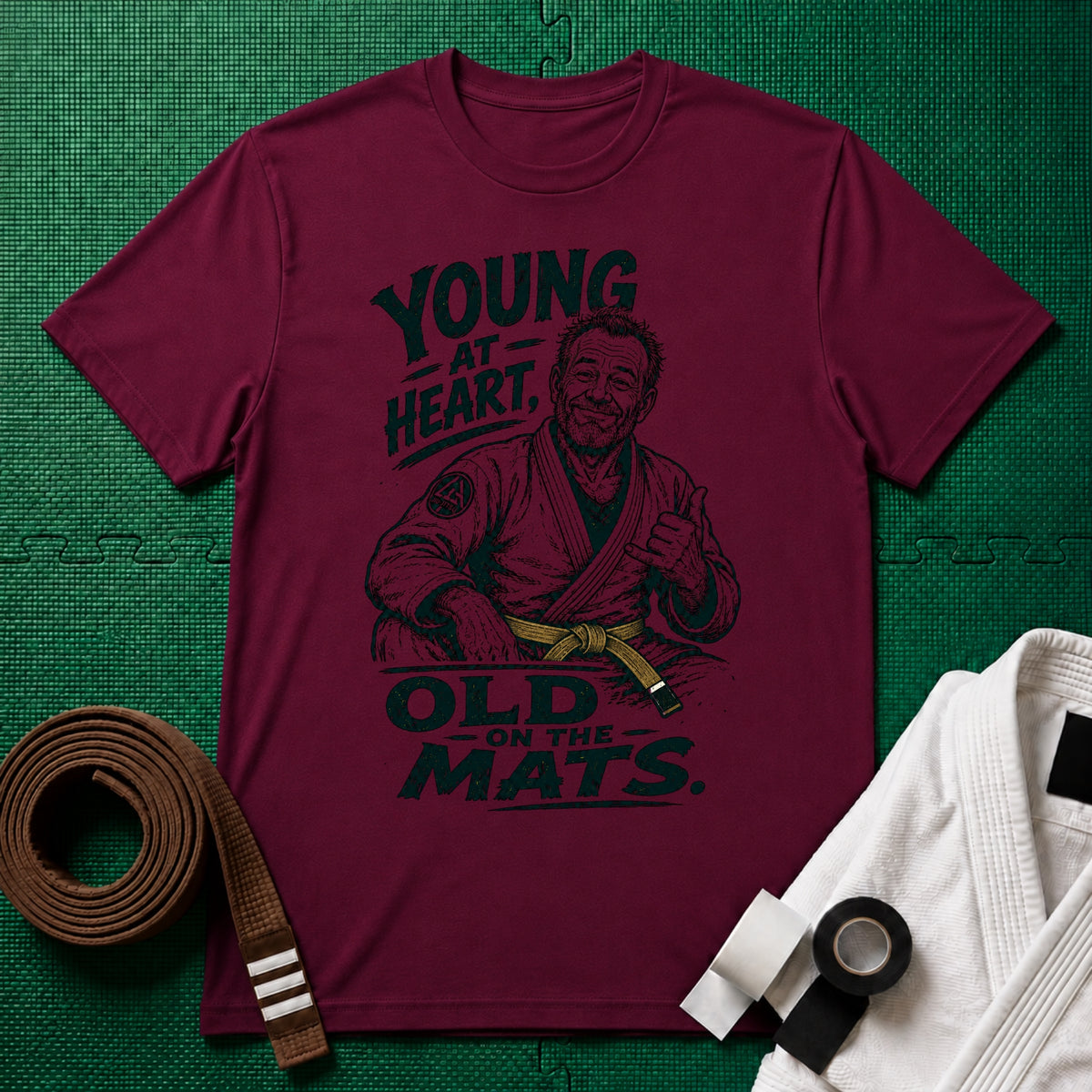 Young at Heart Brown Belt T-Shirt