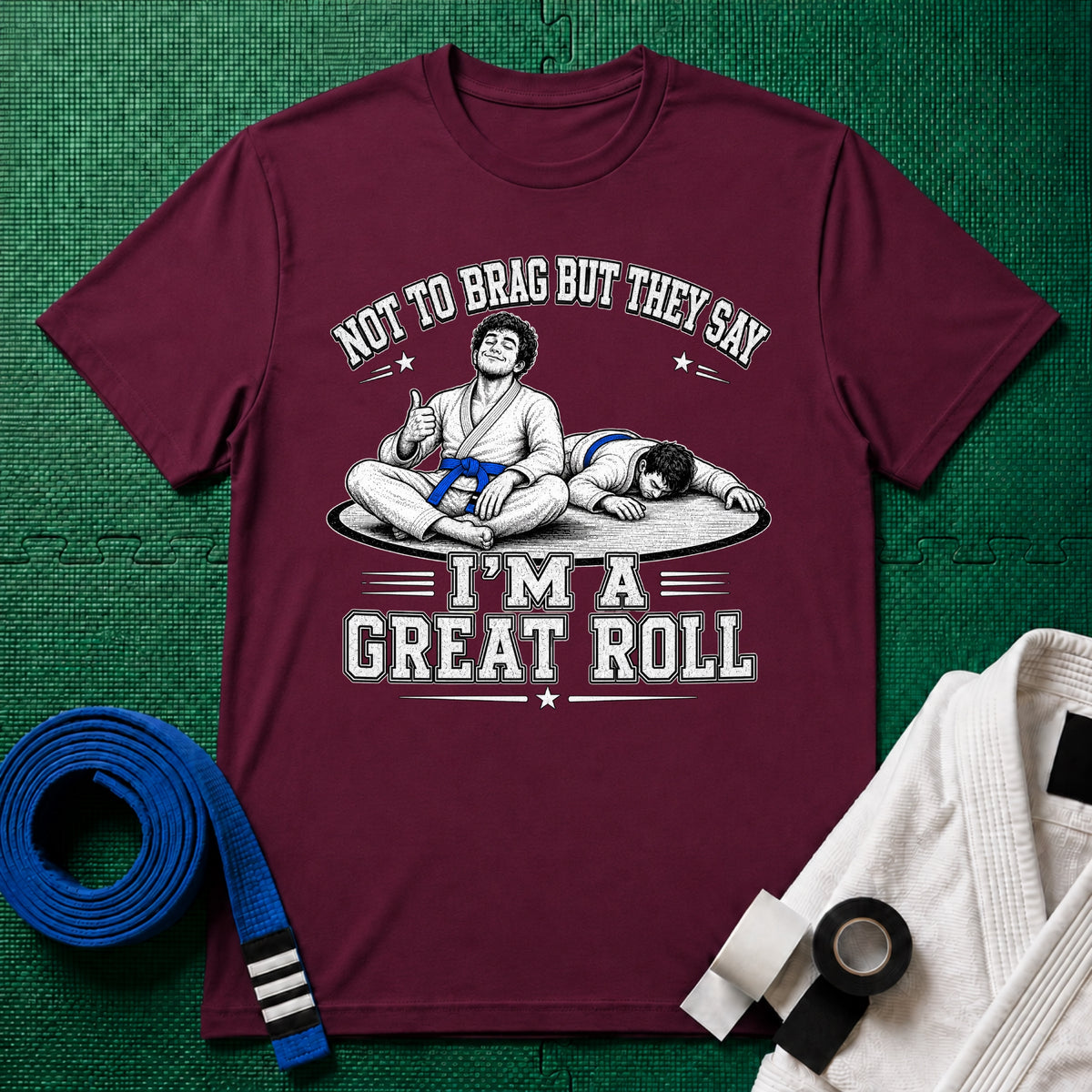 Not to Brag M Blue Belt T-Shirt