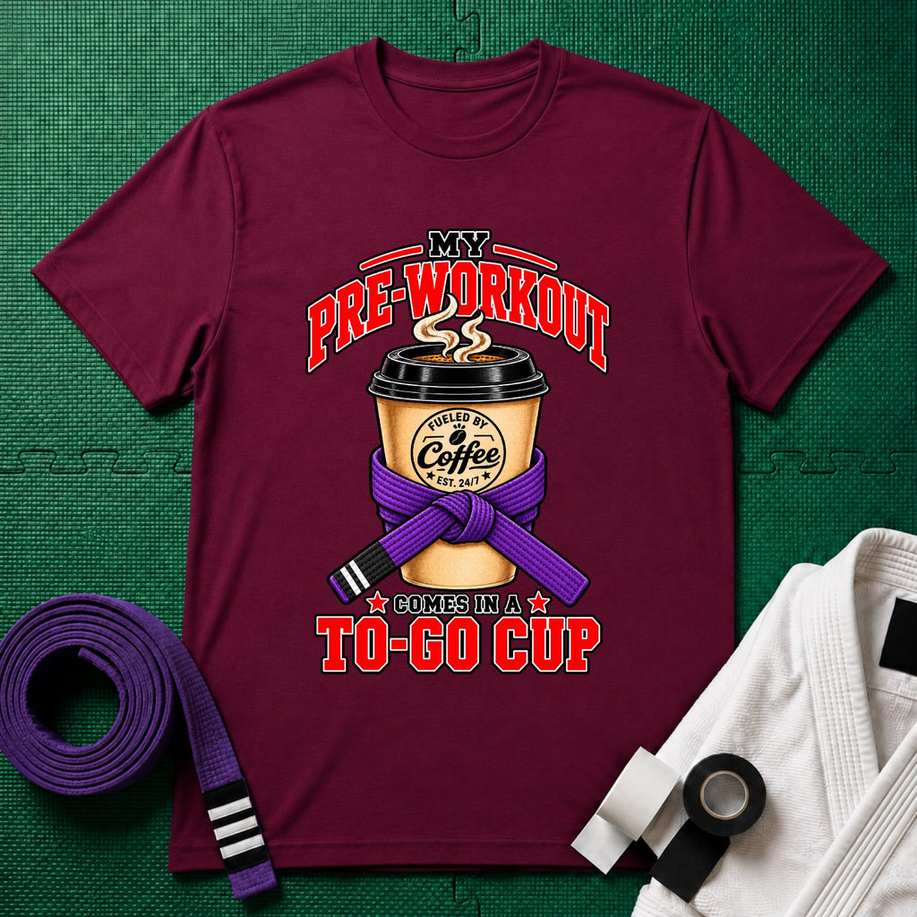 To Go Cup Purple Belt T-Shirt