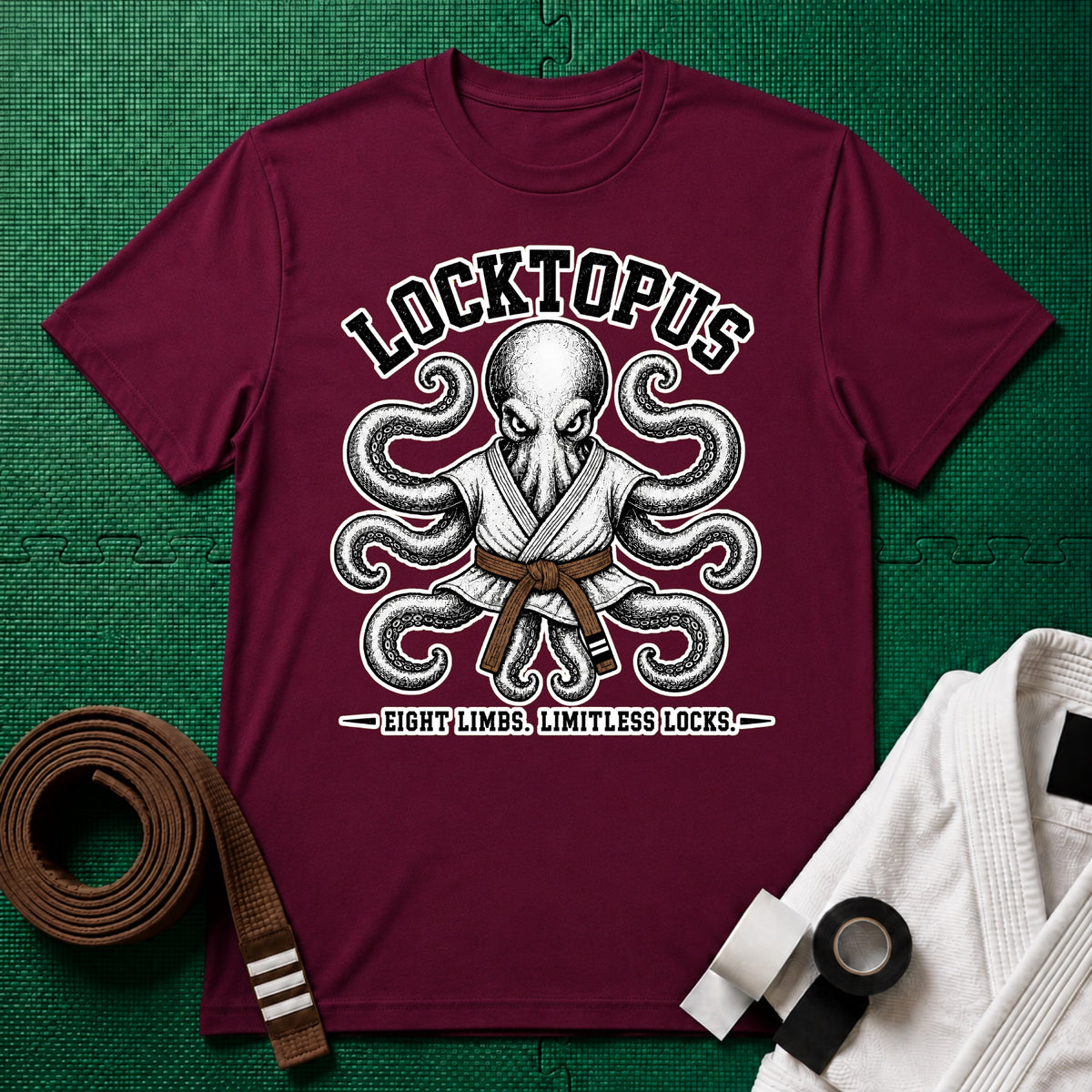 Locktopus Brown Belt T-Shirt