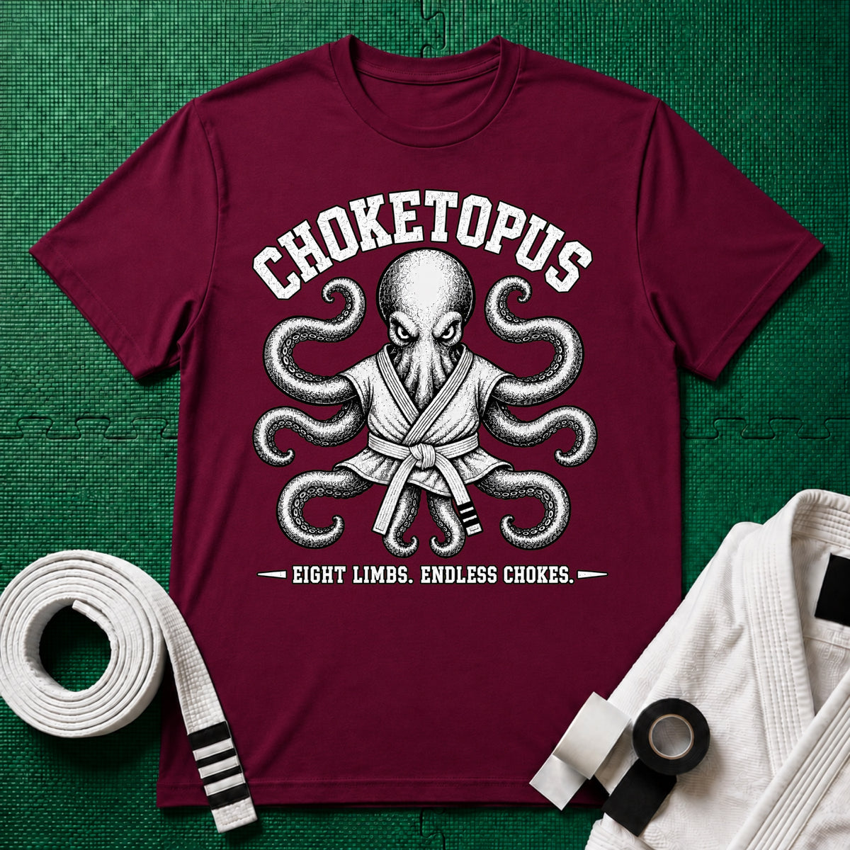Choketopus White Belt T-Shirt