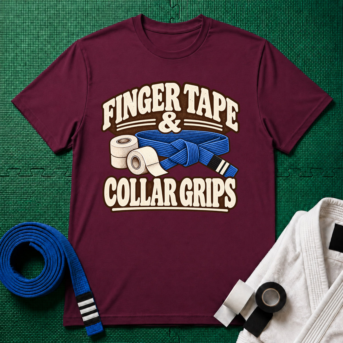 Finger Tape Blue Belt T-Shirt