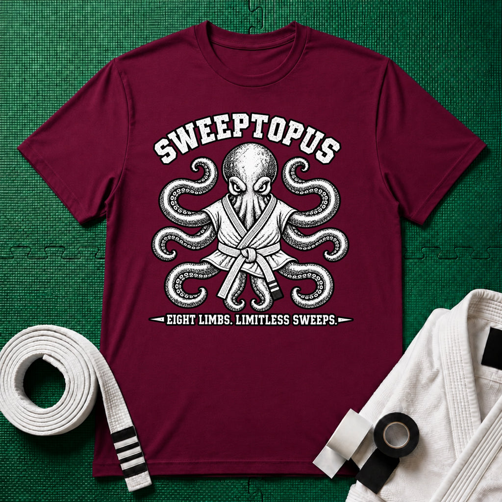 Sweeptopus White Belt T-Shirt