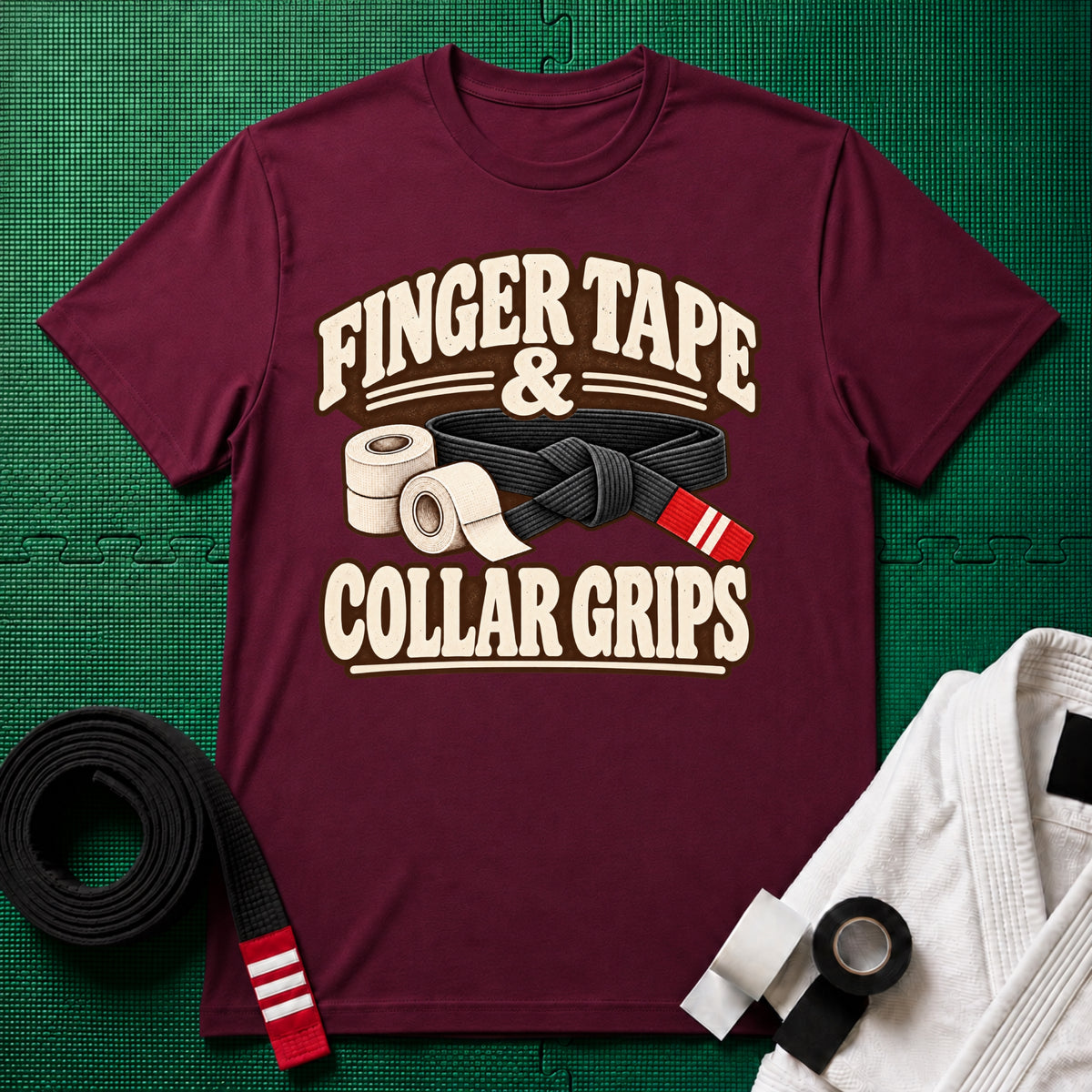 Finger Tape Black Belt T-Shirt