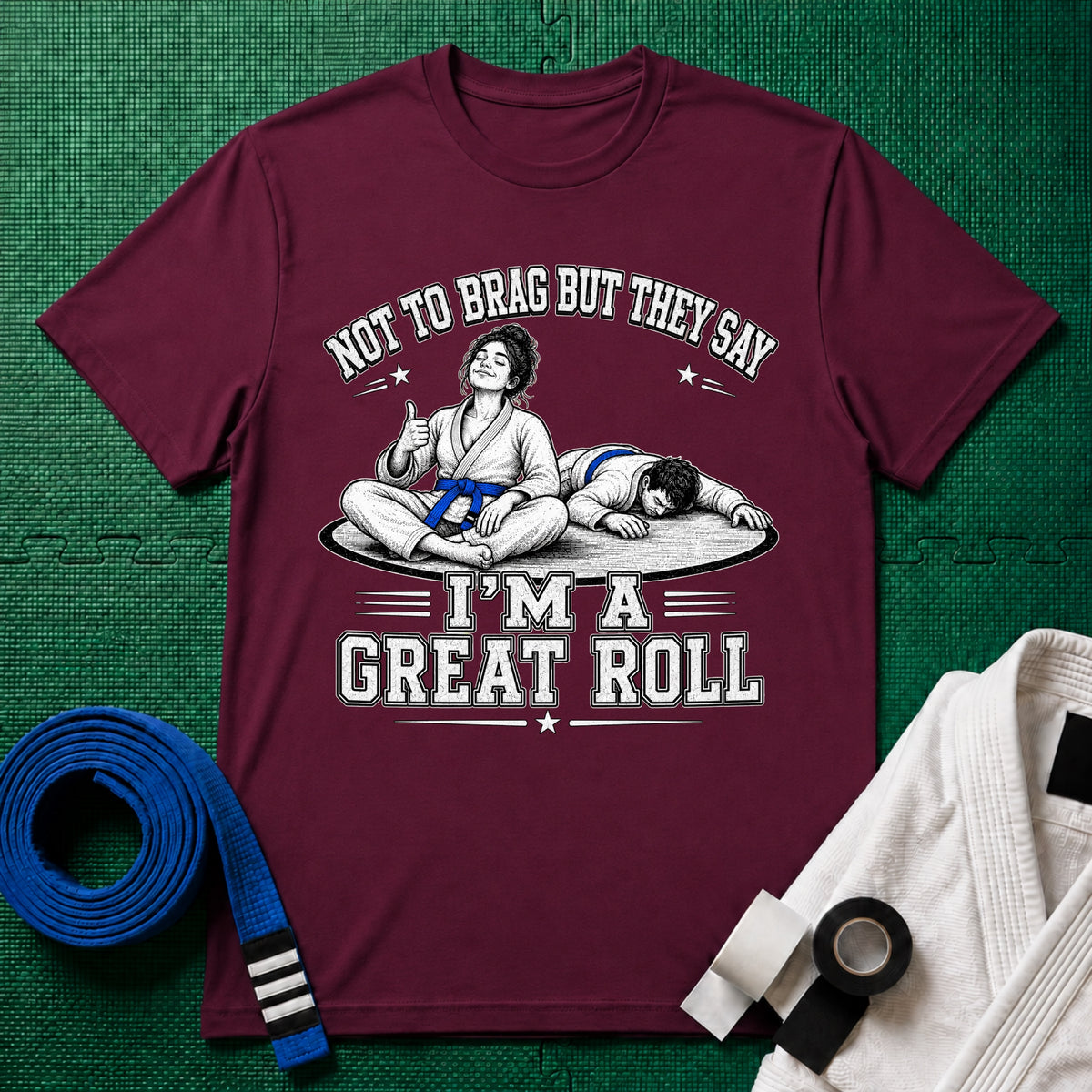 Not to Brag W Blue Belt T-Shirt