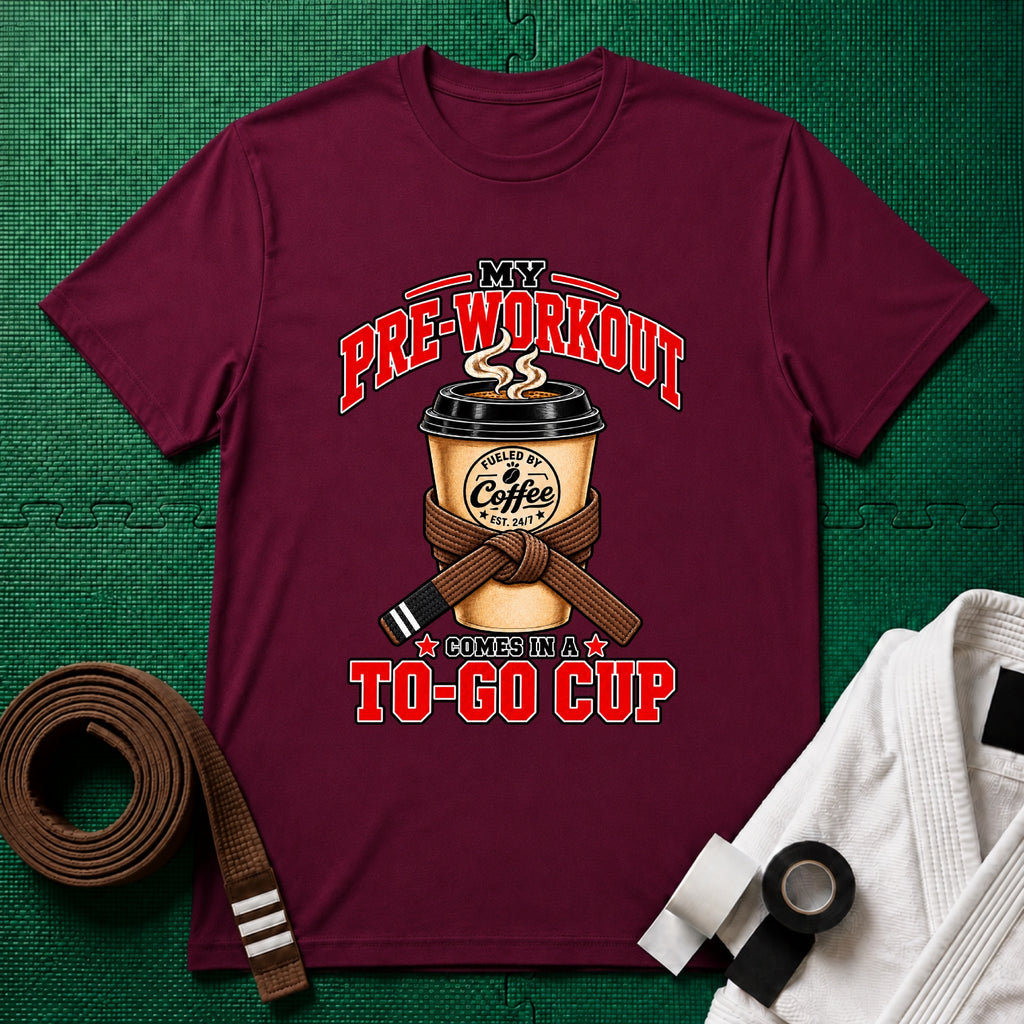 To Go Cup Brown Belt T-Shirt