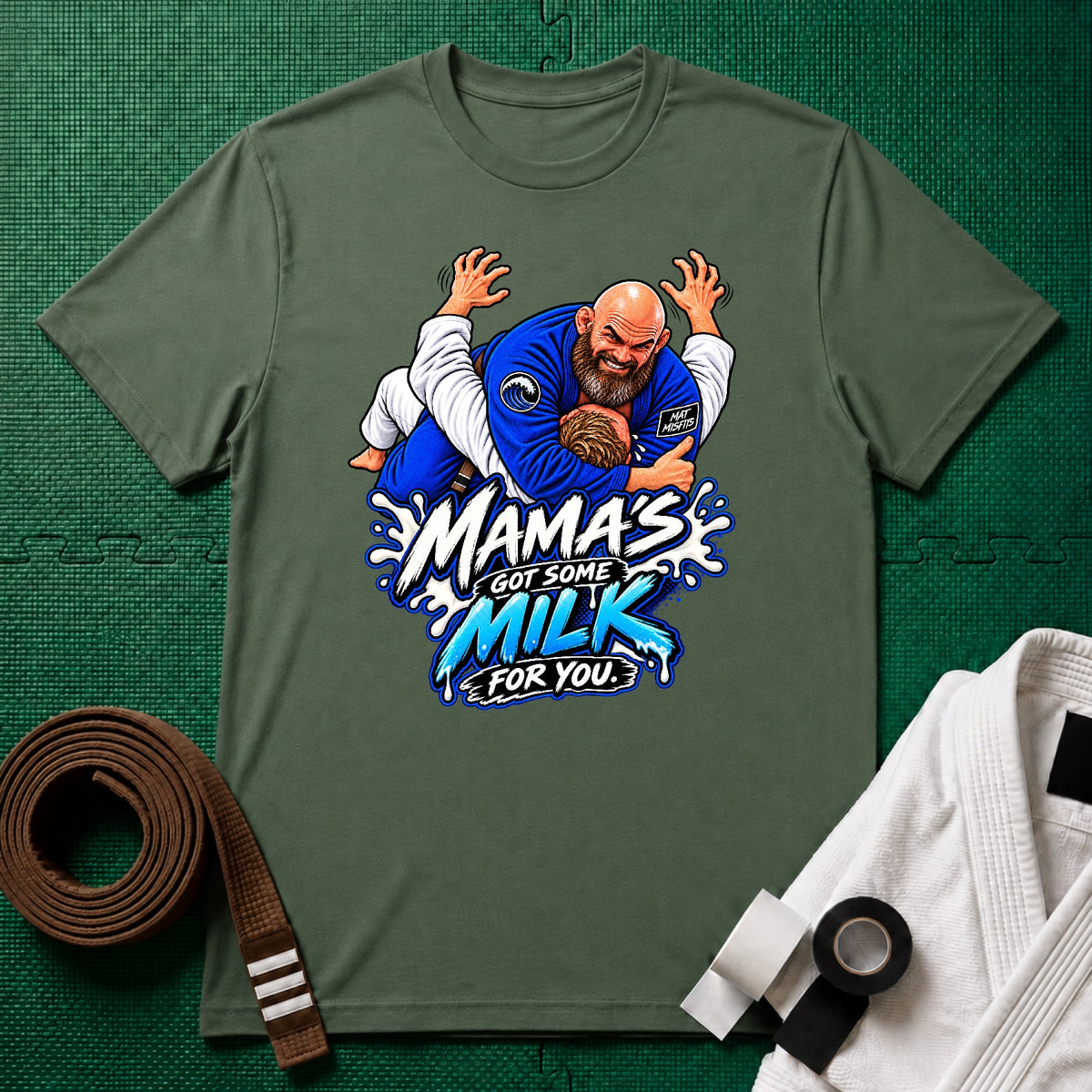Mama's Milk Brown Belt T-Shirt