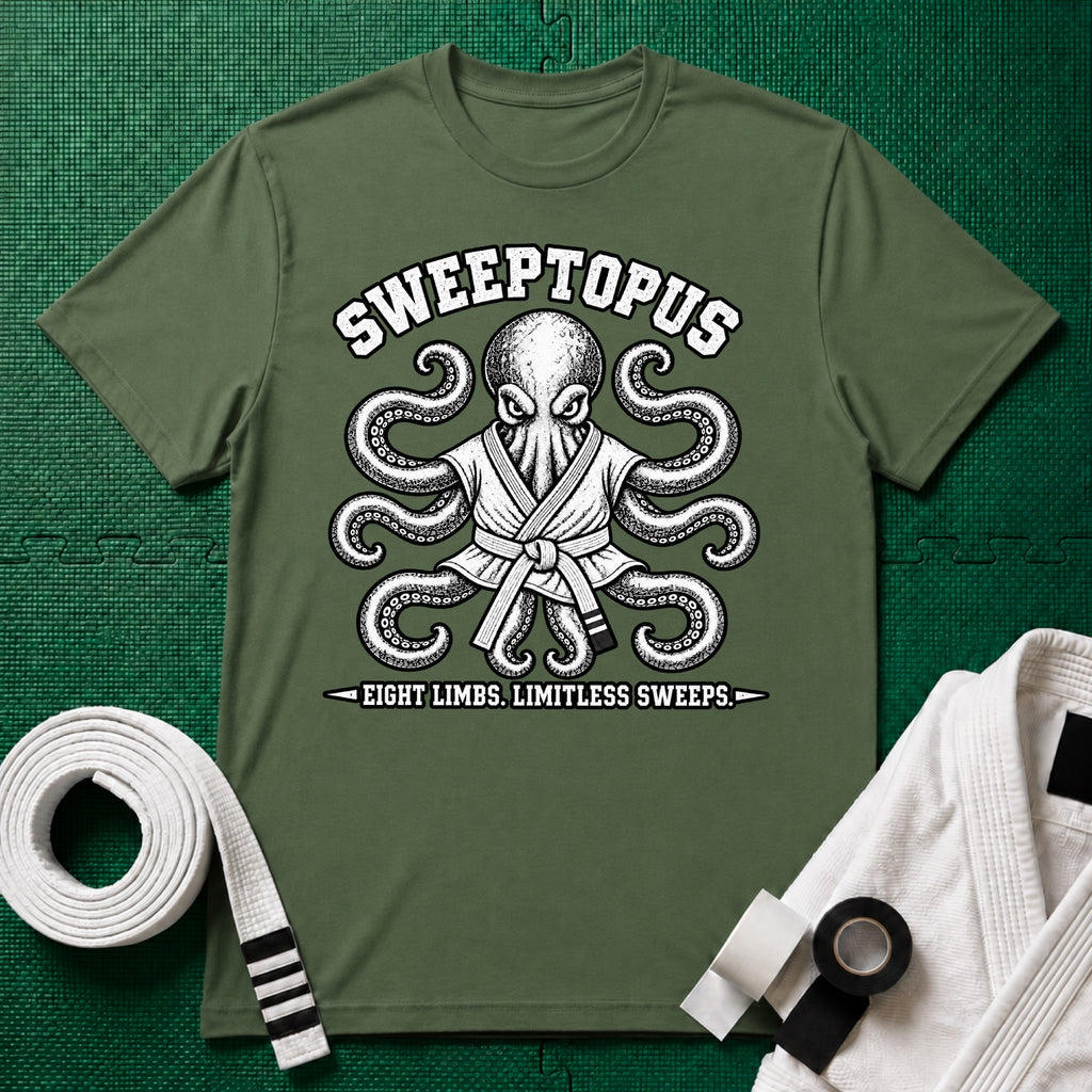 Sweeptopus White Belt T-Shirt