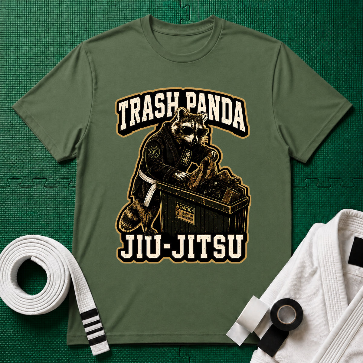 Trash Panda White Belt T-Shirt