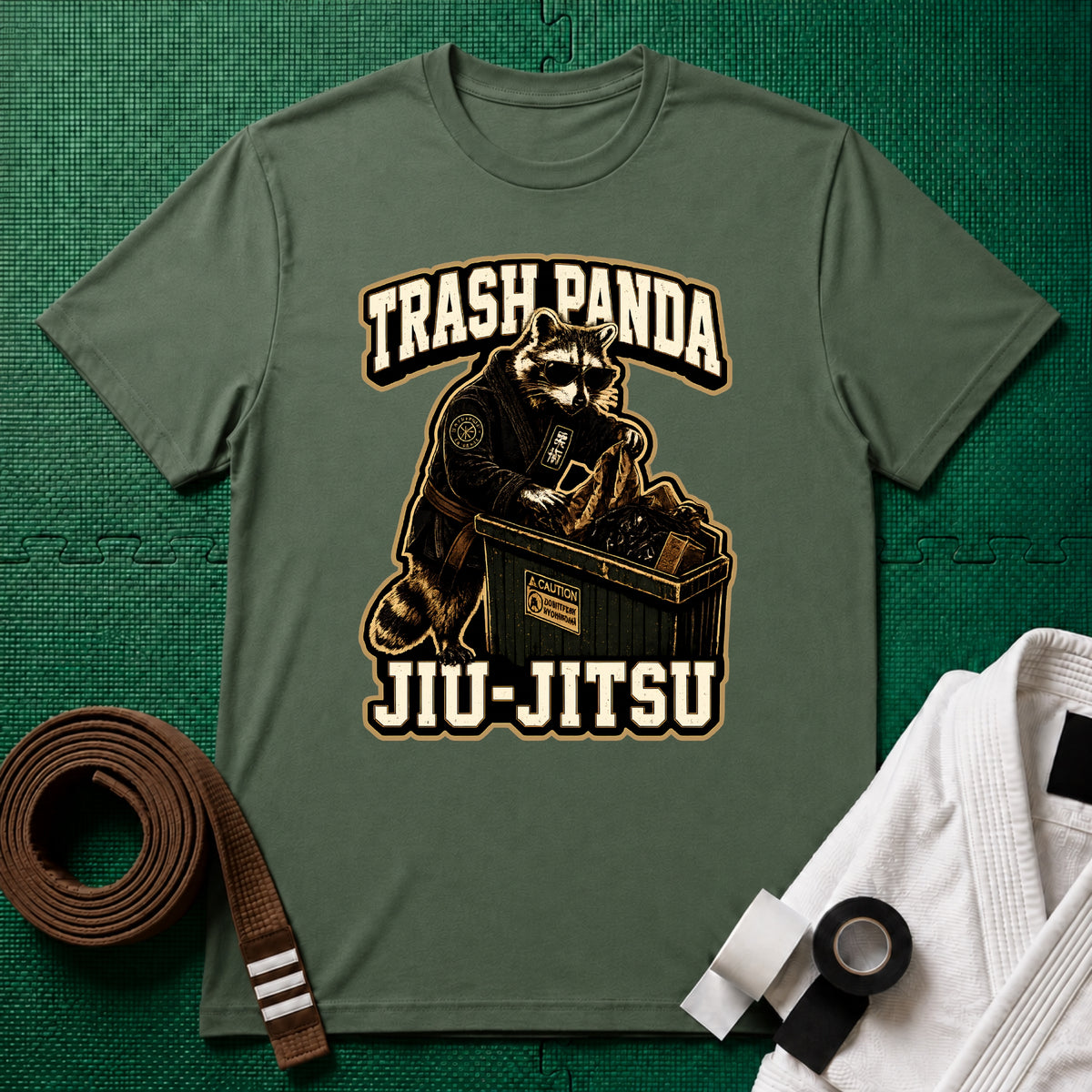 Trash Panda Brown Belt T-Shirt