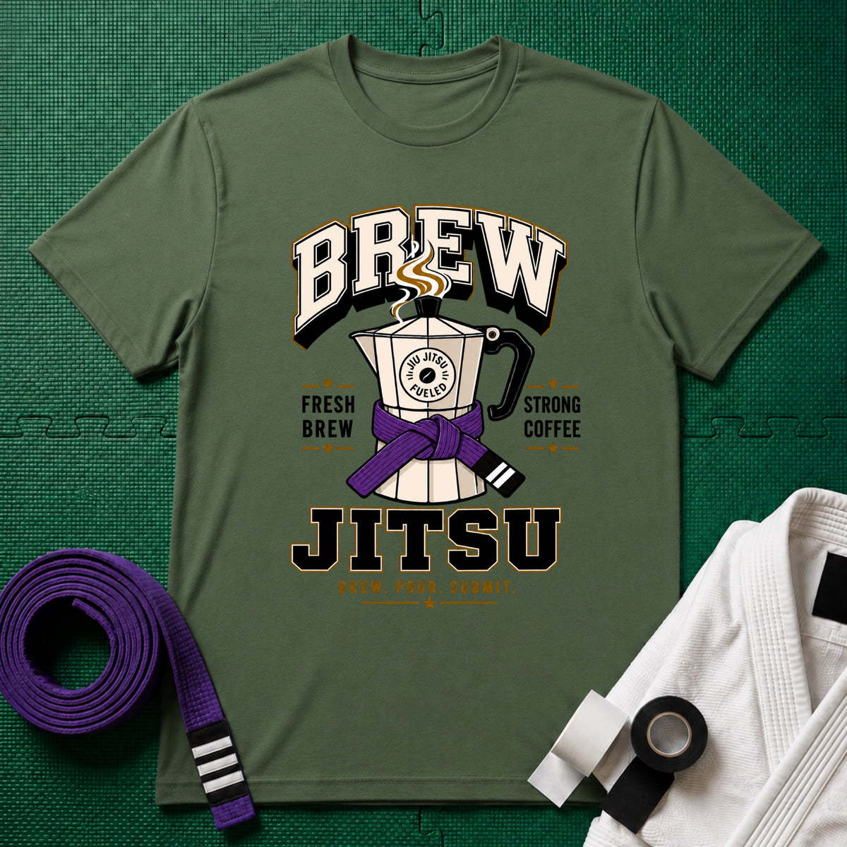 Brew Jitsu Purple belts T-Shirt