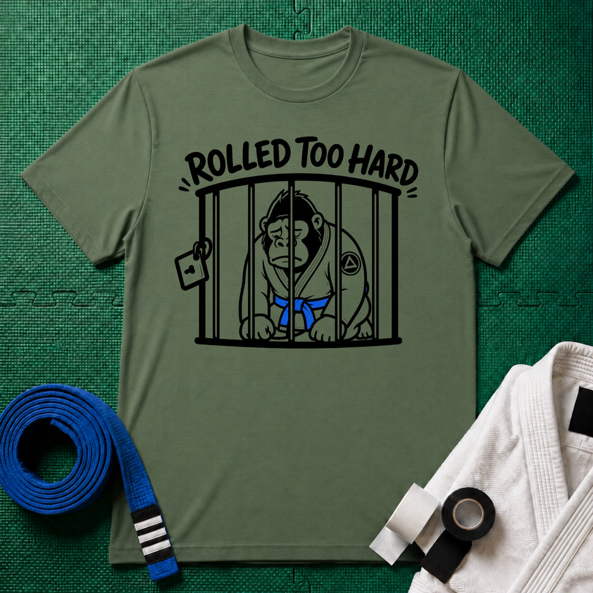 Rolled too Hard Blue Belt T-Shirt