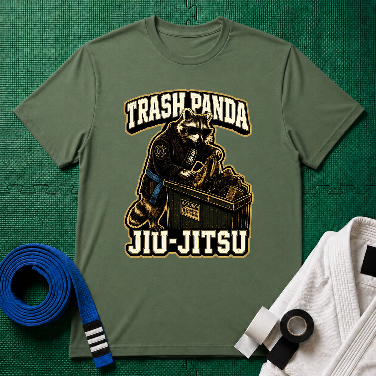 Trash Panda Blue Belt T-Shirt