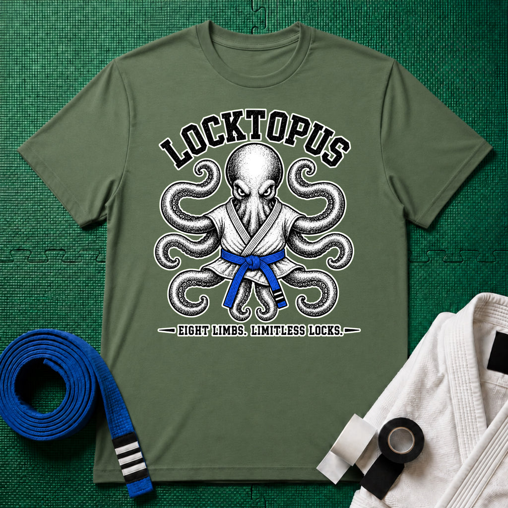Locktopus Blue Belt T-Shirt
