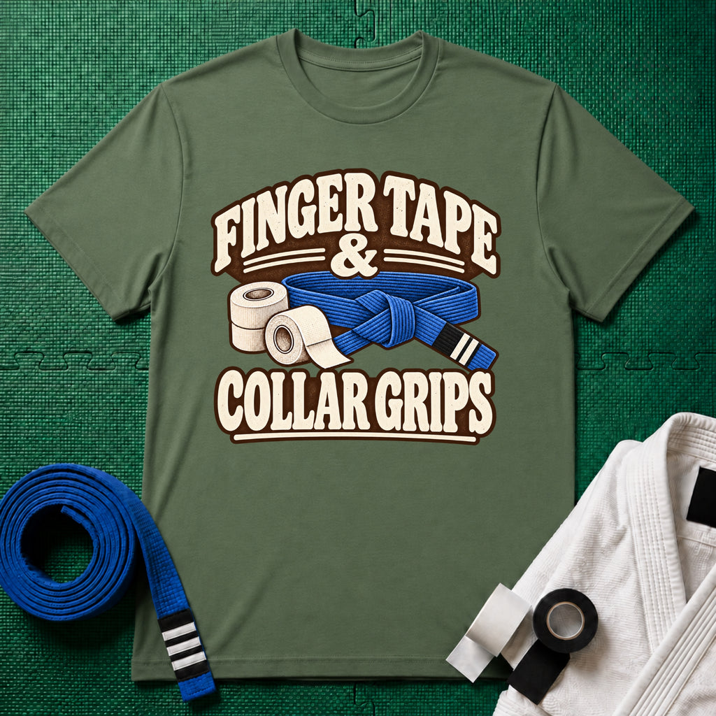 Finger Tape Blue Belt T-Shirt
