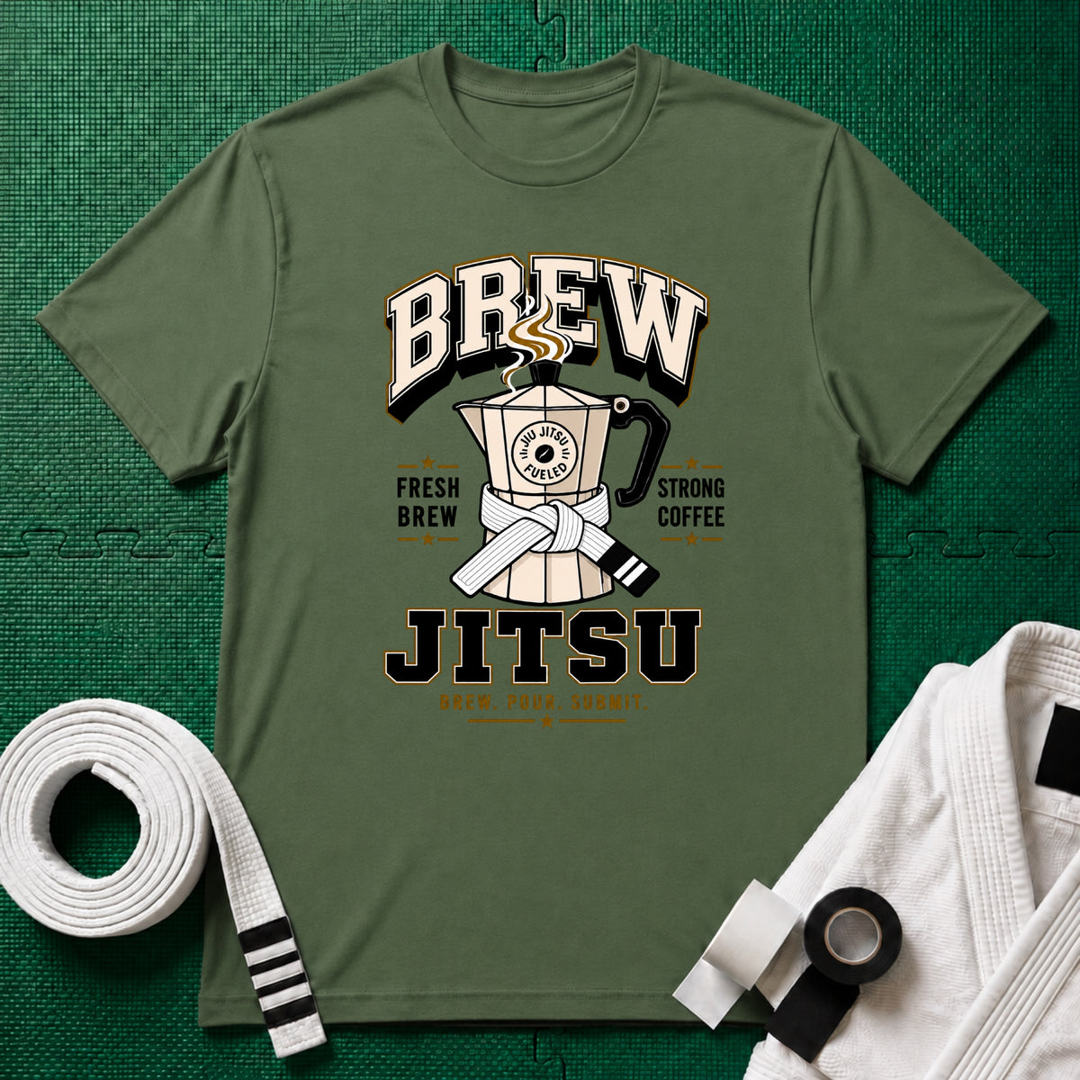Brew Jitsu White belts T-Shirt