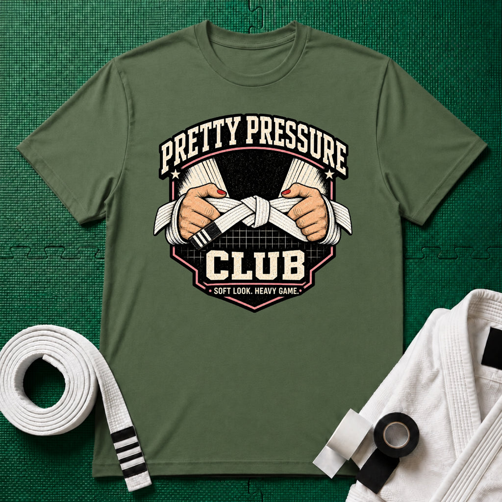 Pretty Pressure White Belt T-Shirt