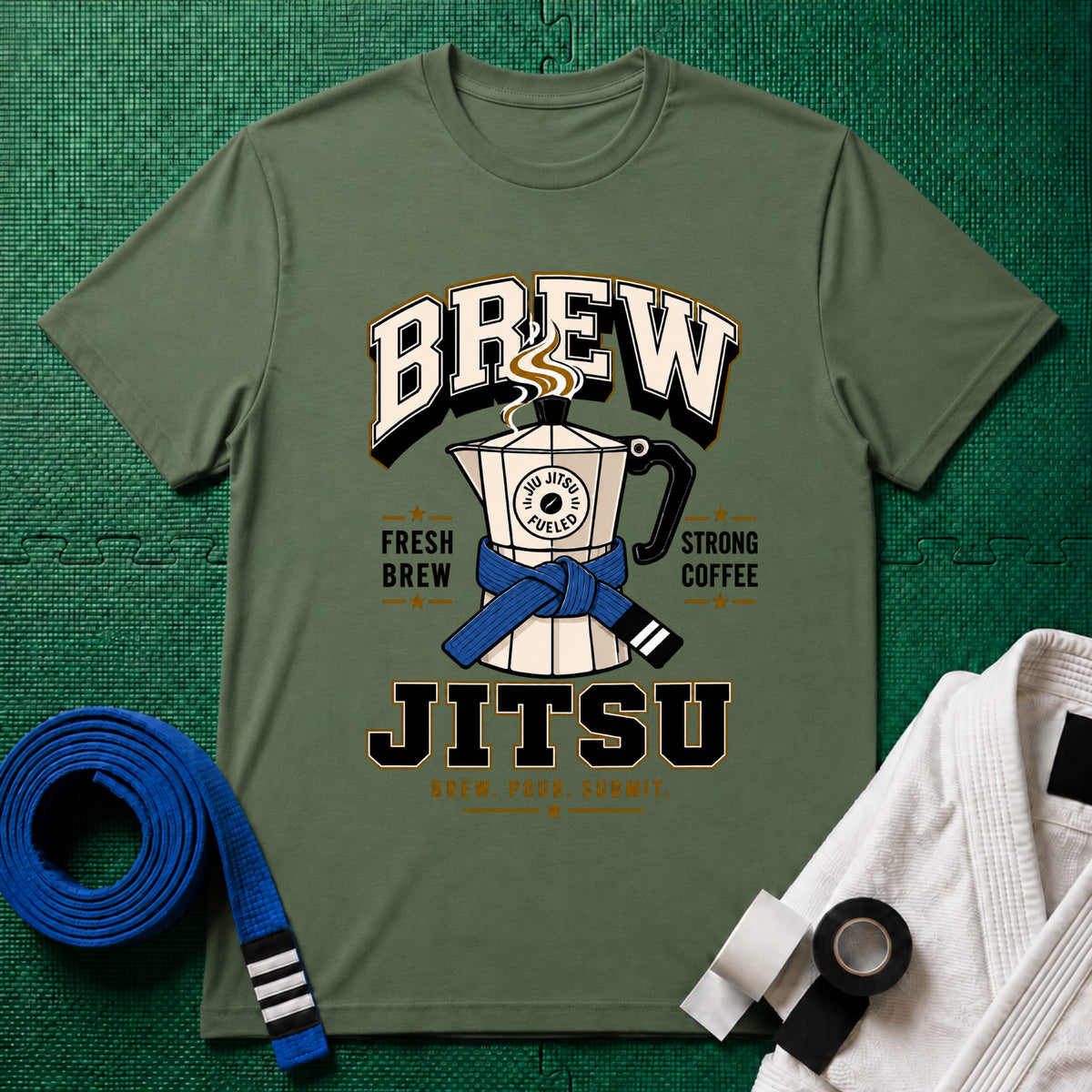 Brew Jitsu Blue belts T-Shirt