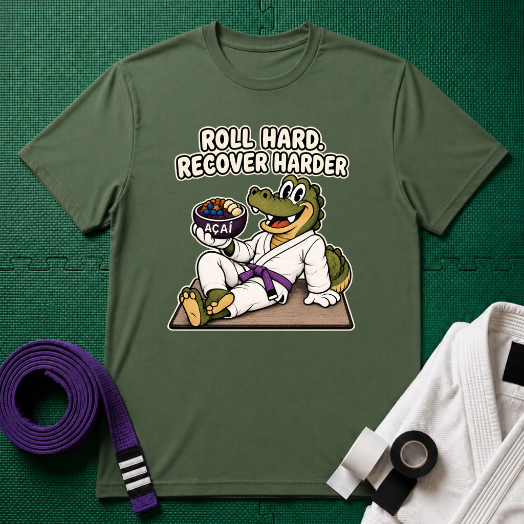 Roll Hard Purple Belt T-Shirt