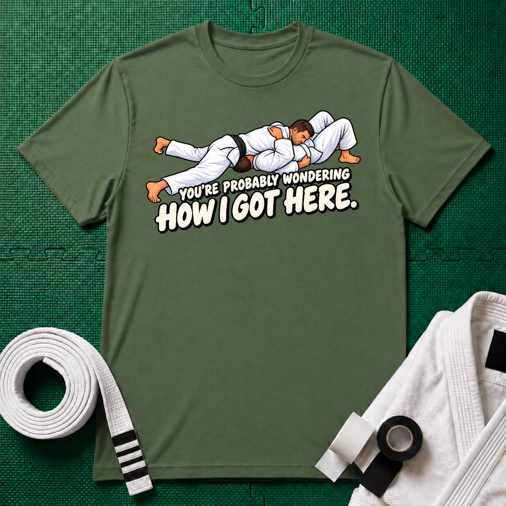 Got Here White Belt T-Shirt