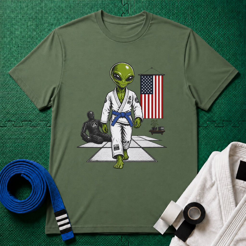 Alien Gym Blue Belt T-Shirt