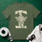 Subbed Again T-Shirt in Military Green