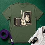 Guitar & Gi T-Shirt, Military Green