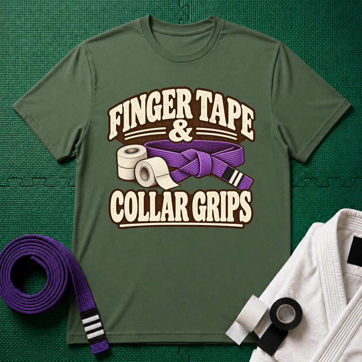 Finger Tape Purple Belt T-Shirt