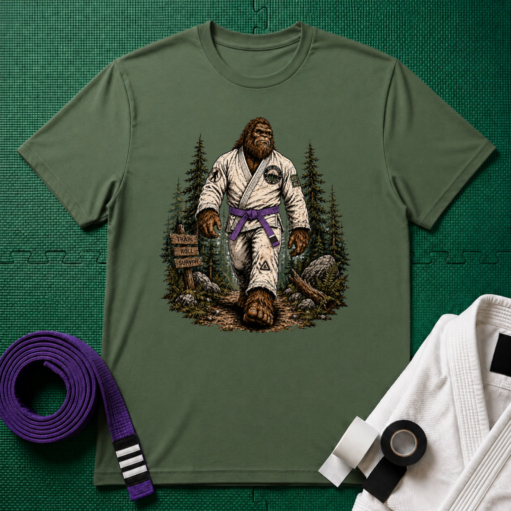 Bigfoot Forest Purple Belt T-Shirt