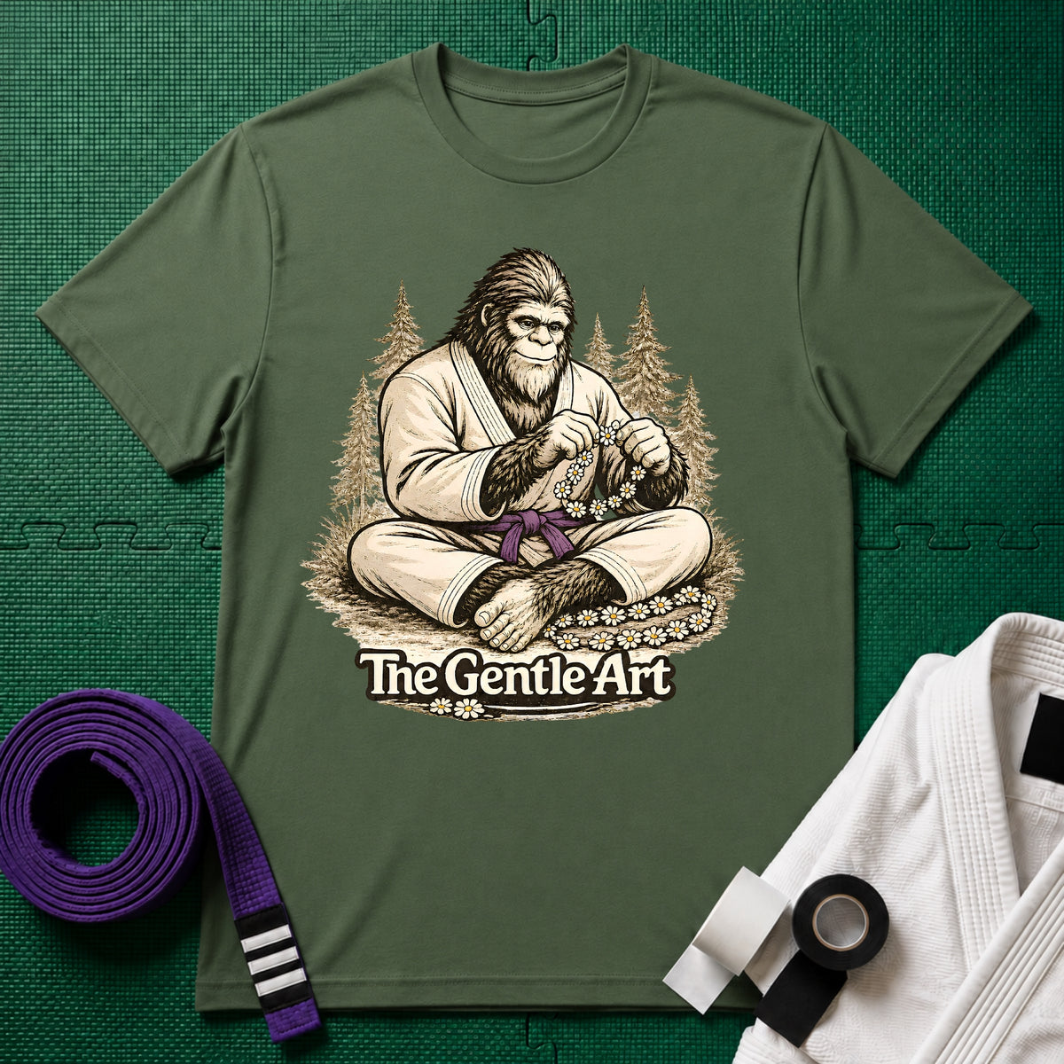 Bigfoot Daisy Purple Belt T-Shirt