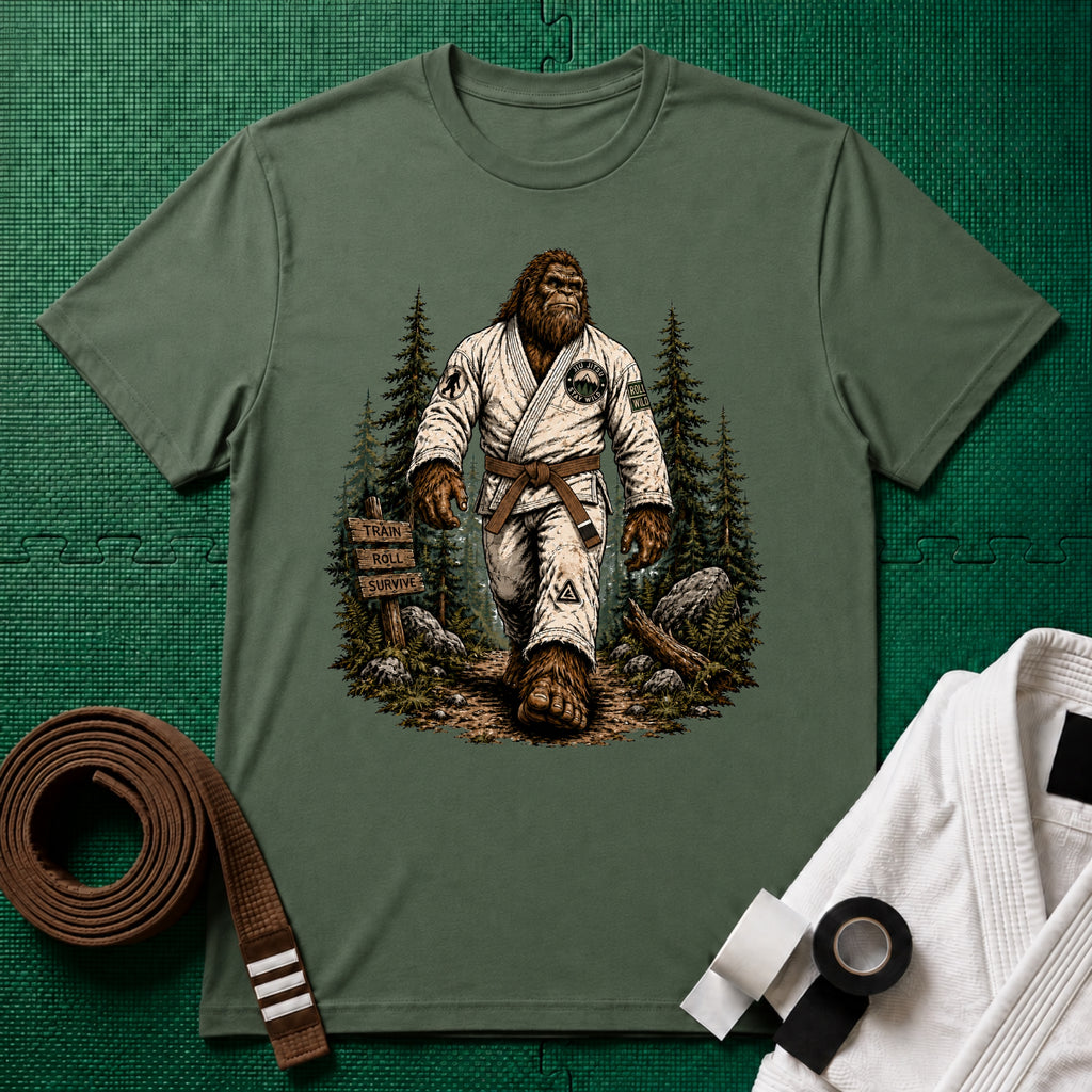 Bigfoot Forest Brown Belt T-Shirt