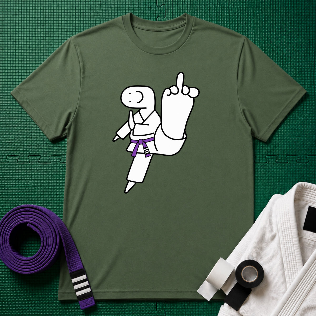 Middle Toe Purple Belt T-Shirt